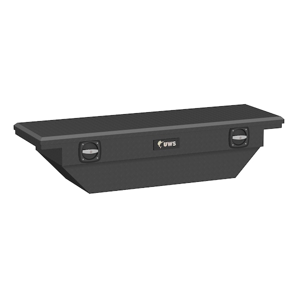 Matte Black 63"SecureLock Angled Tool Box LowProfile (Heavy Packaging)
